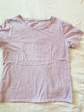 Ann Taylor Factory Short Sleeve Crewneck Tee - Lavender